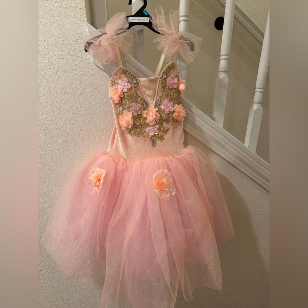 Pink Floral Fairy Costume for Kids